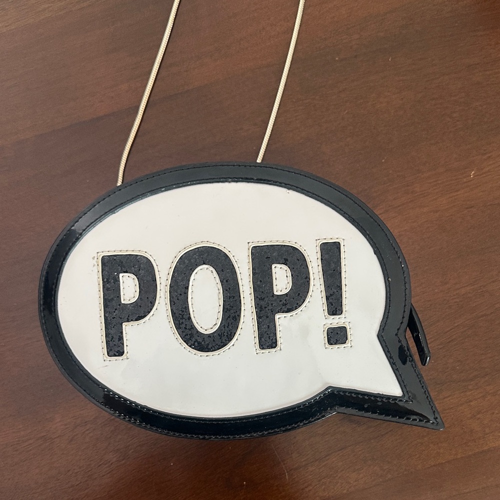 Kate Spade Black and White Speech Bubble Crossbody Bag